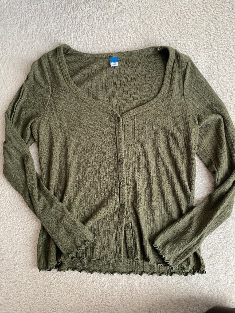 Old Navy Green Button Up Shirt